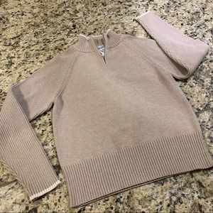 Pendleton Beige cream mock turtle neck sweater